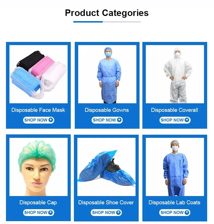 Disposable Nonwoven PP Hood Cover Protective Accessories PPE Products